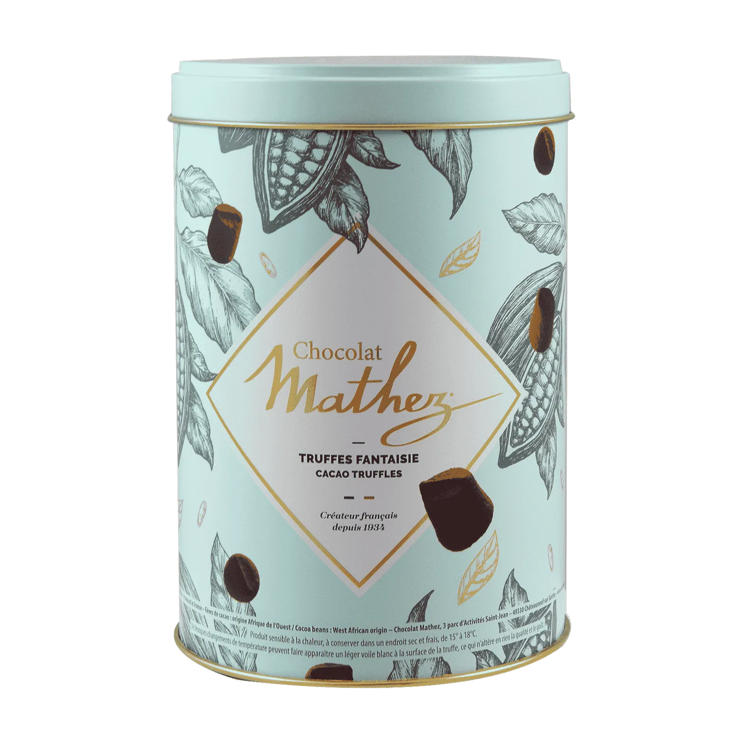 Chocolat Mathez Truffes Fantaisie Pastel boite 500g cacao