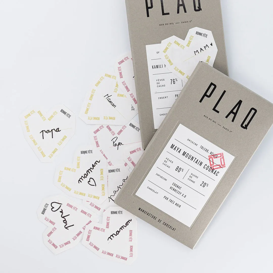 Plaq Maya Mountain 80% Cognac tablette chocolat