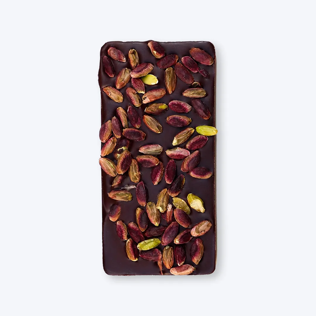 PLAQ Kamili Pistaches tablette chocolat noir