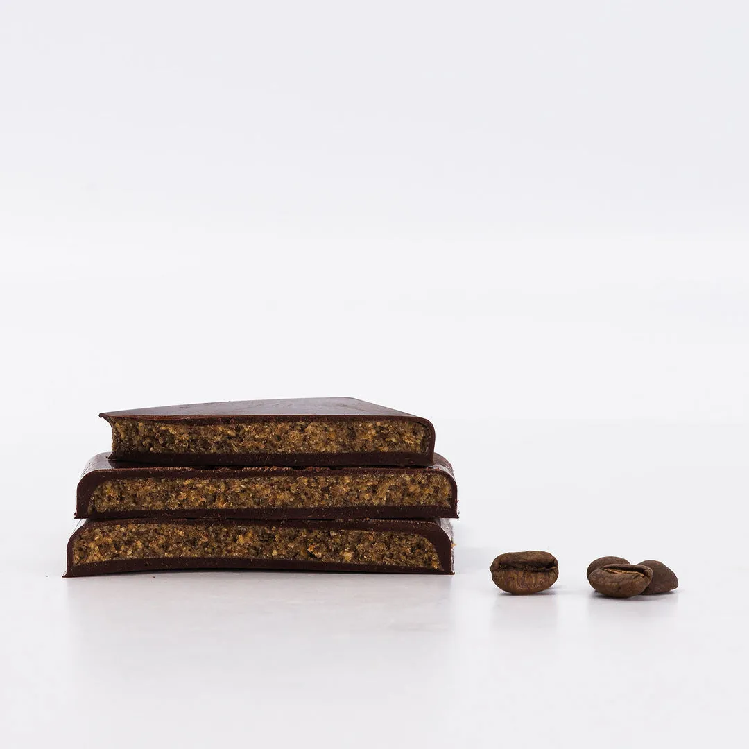 Plaq Kamili praliné café tablette chocolat noir 76%