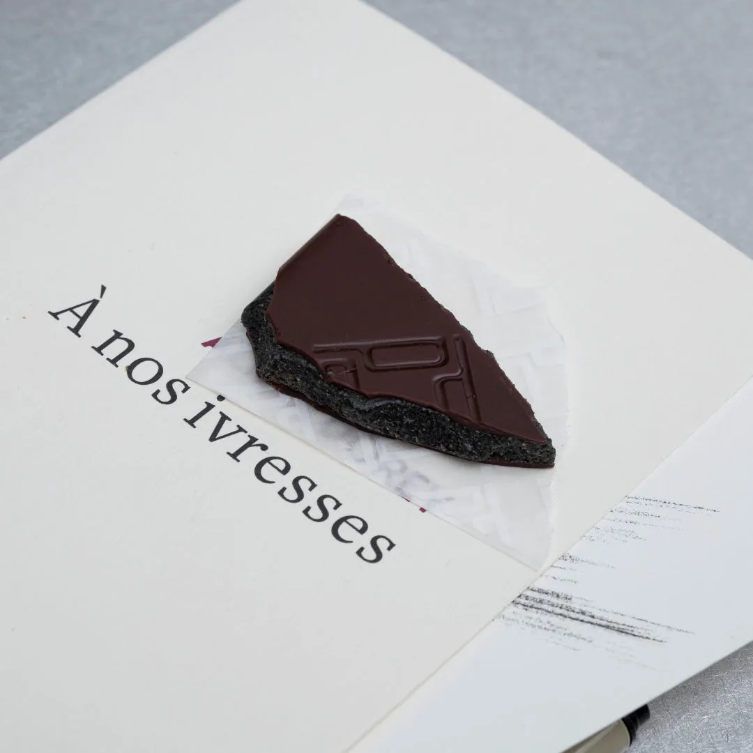 Plaq Kamili Praliné Sésame Noir tablette chocolat noir