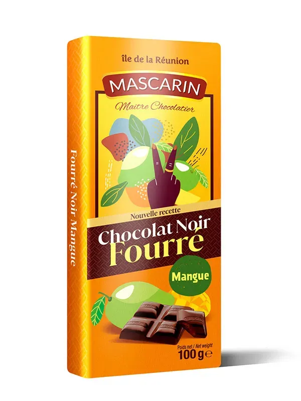 Mascarin Fourrés mangue chocolat noir fourré