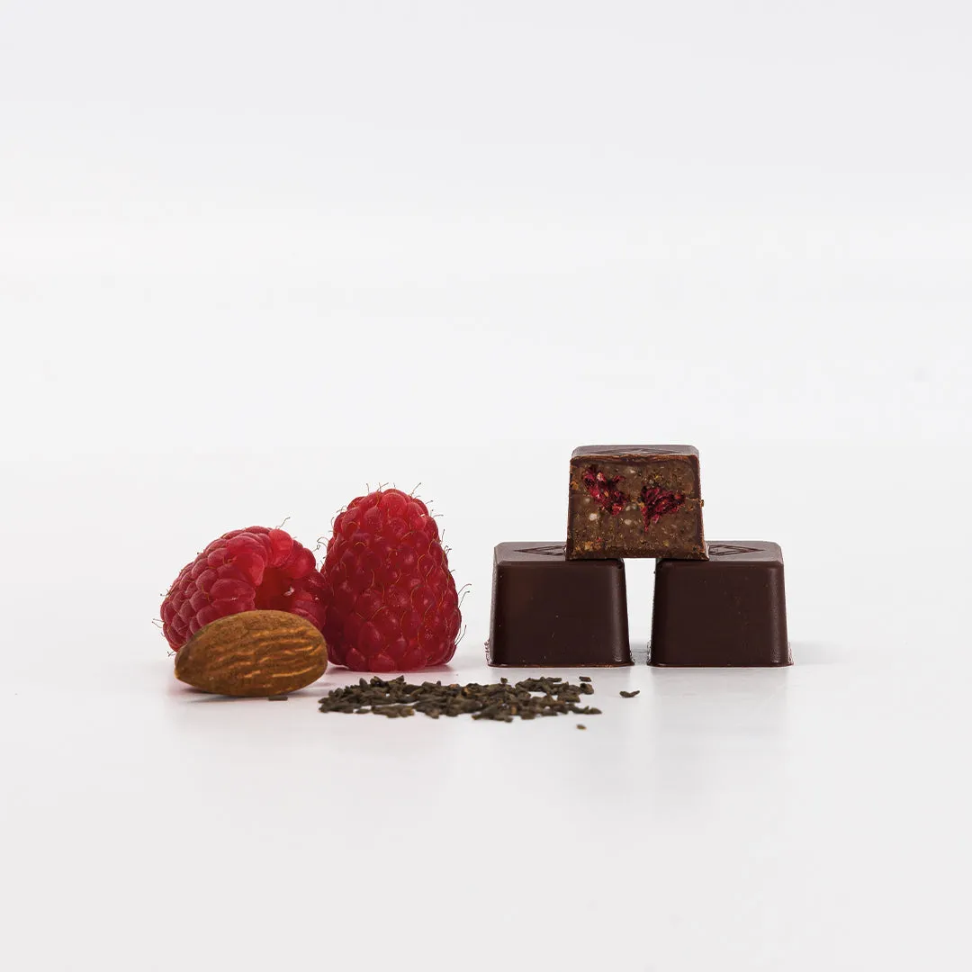 Plaq Bonbons Fruits Thé pralinés amandes coffret