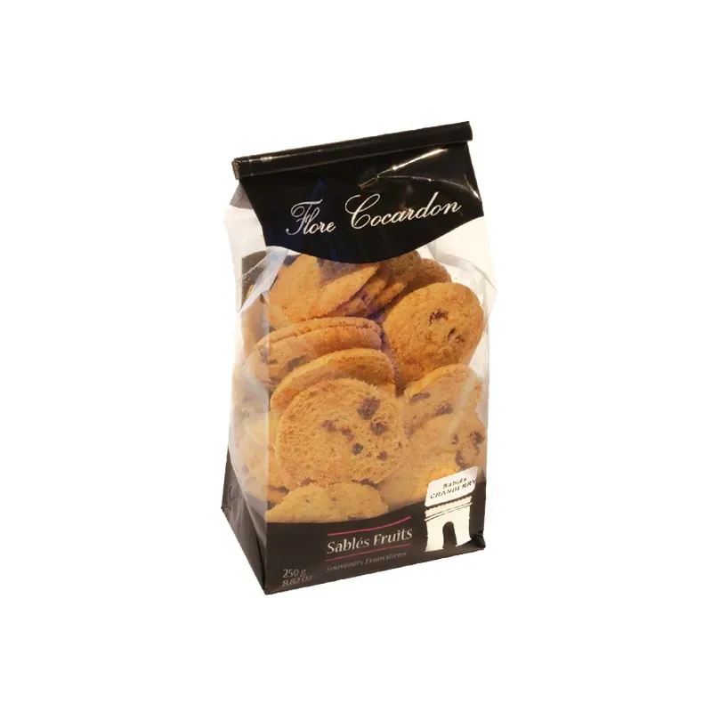 Flore Cocardon sablés cranberry biscuits 250g fruits