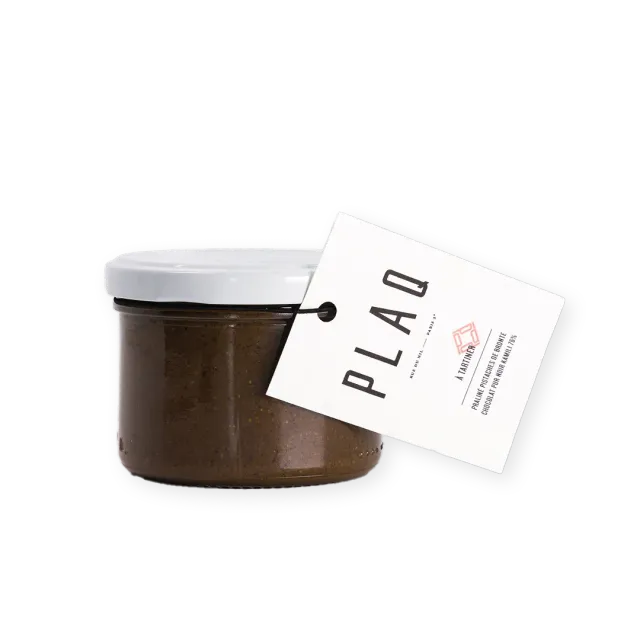 PLAQ à tartiner noir 76% pistaches Bronte addictif