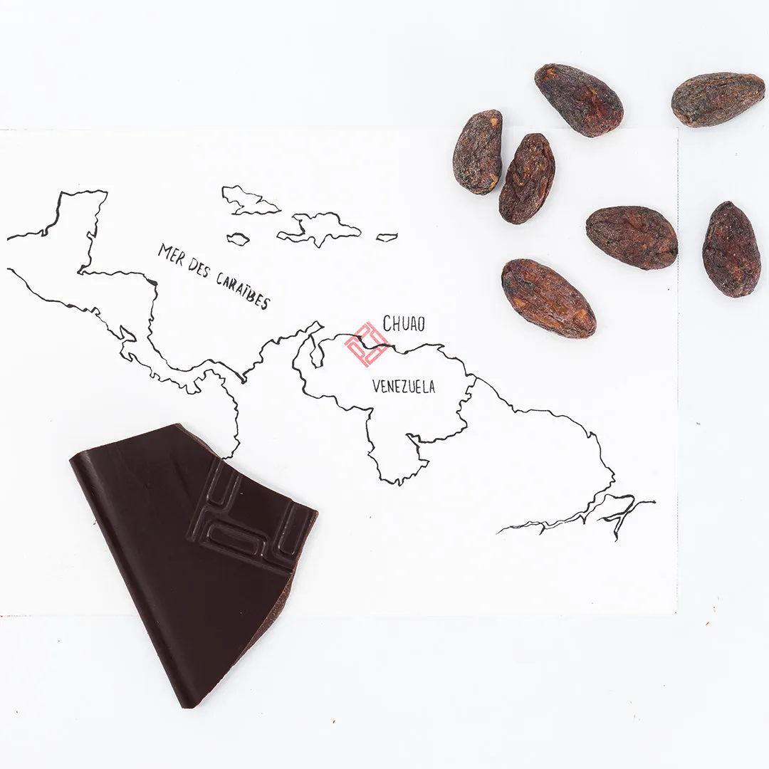 PLAQ Très Noir Chuao 84% tablette chocolat noir