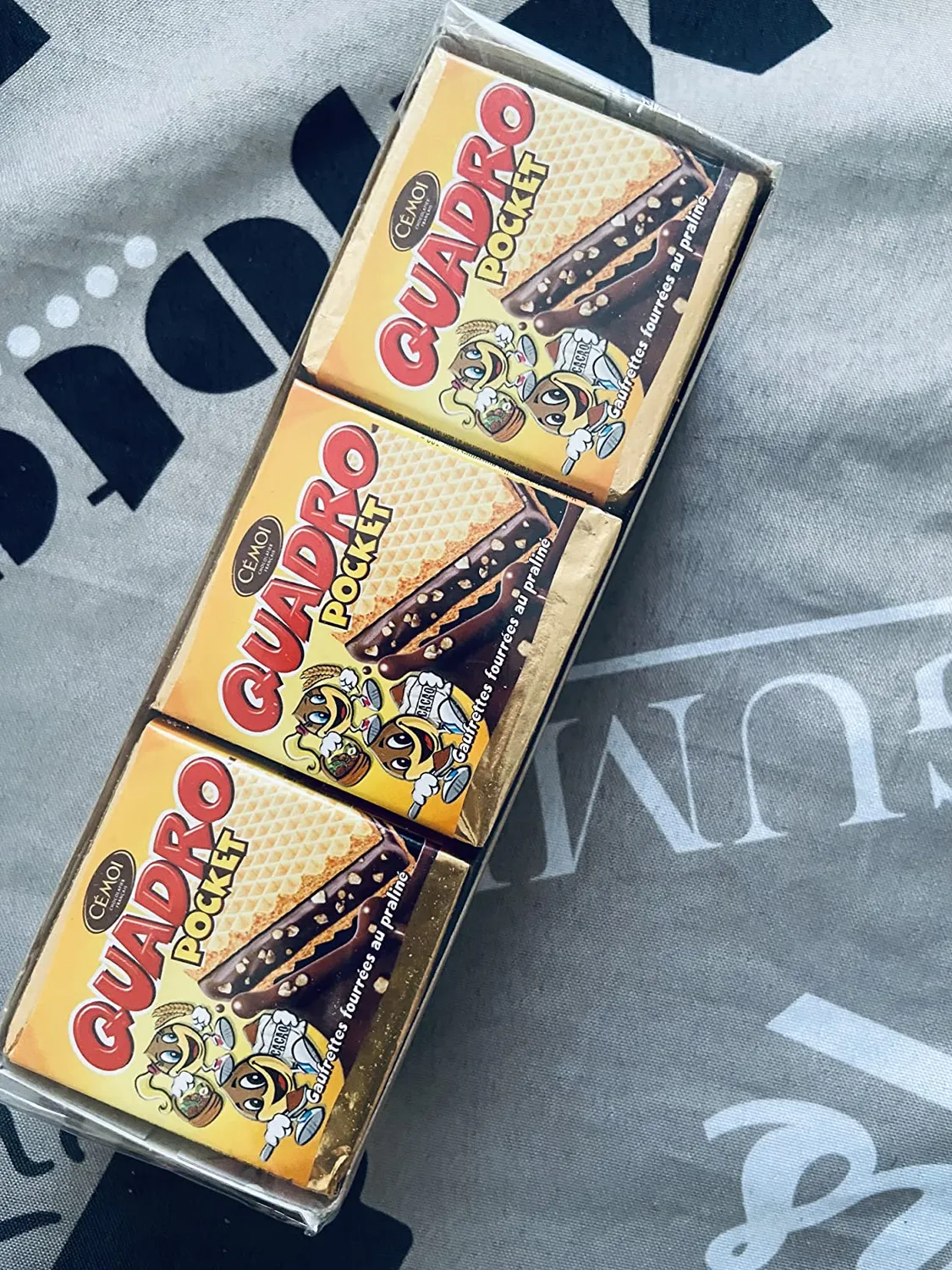 Cémoi Quadro Pocket Gaufrettes Praliné Cacao 187 g