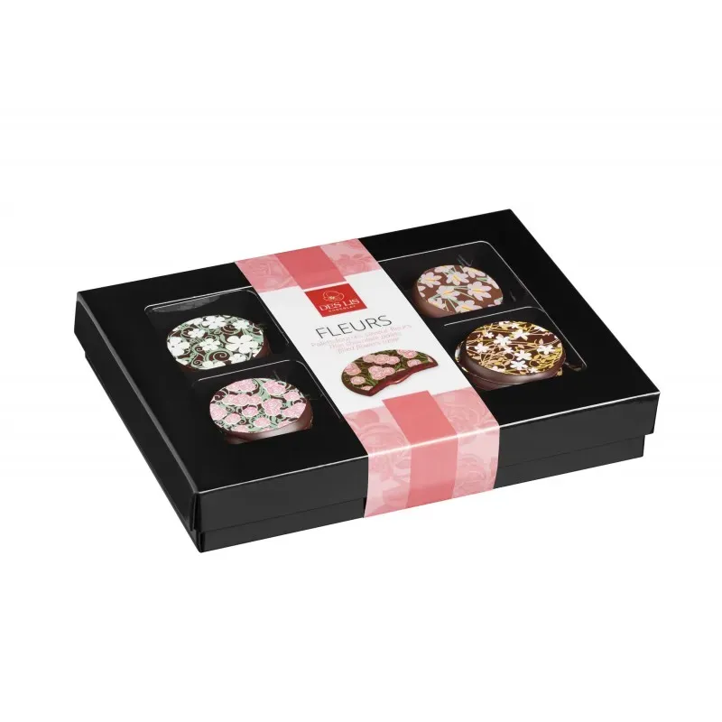 Des Lis Chocolat Palets Fleurs chocolat 70g floraux