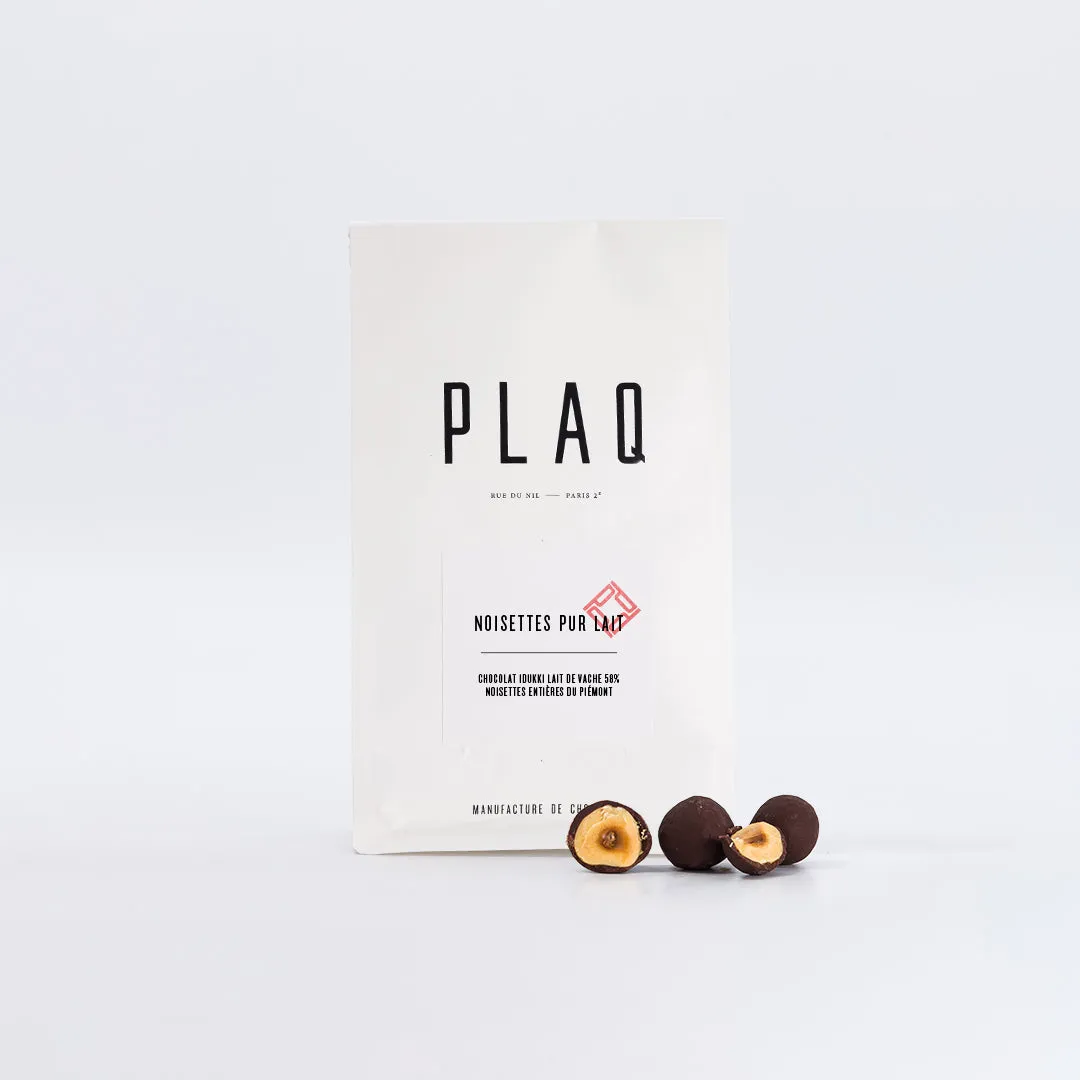 Plaq Idukki 58% noisettes Piémont chocolat au lait gourmand
