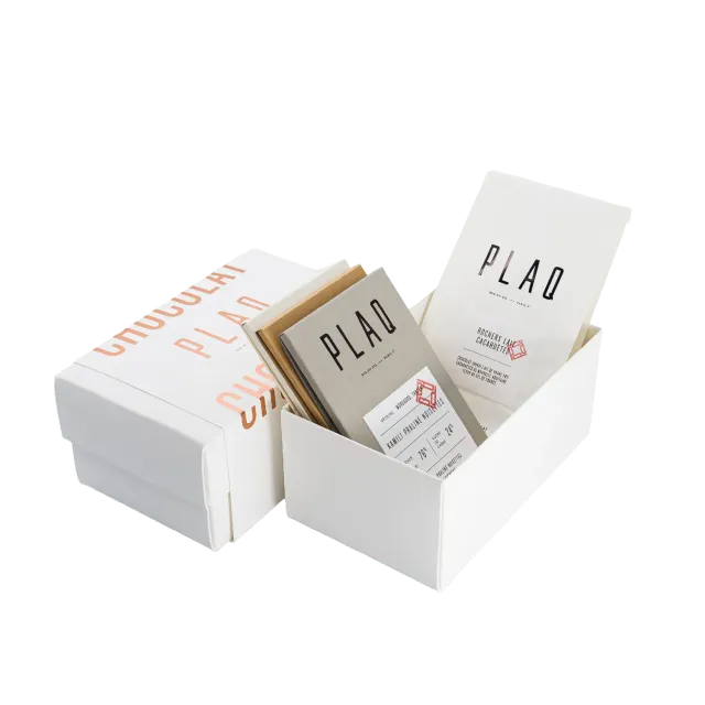 Plaq Découverte Artisan coffret 5 chocolats noir lait