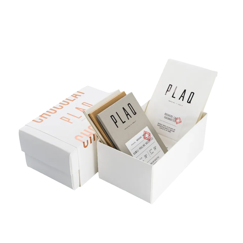 Plaq Découverte Artisan coffret 5 chocolats noir lait