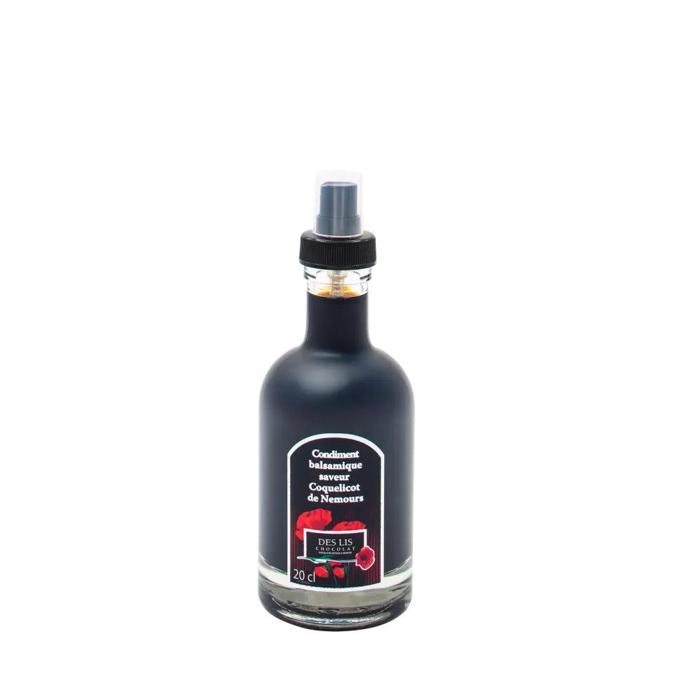 Des Lis Chocolat Coquelicot de Nemours condiment balsamique coquelicot
