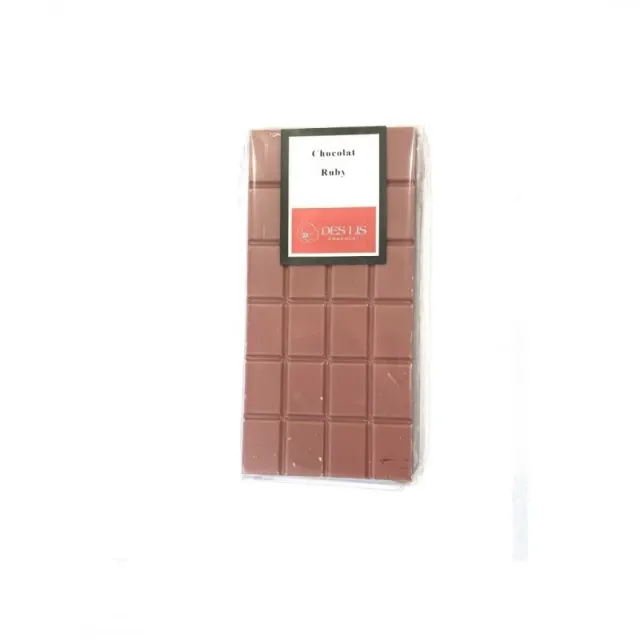 Des Lis Chocolat Tablette Ruby chocolat rose 100g