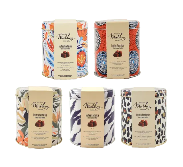 Chocolat Mathez Truffes Fantaisie Deco boite 250g cacao