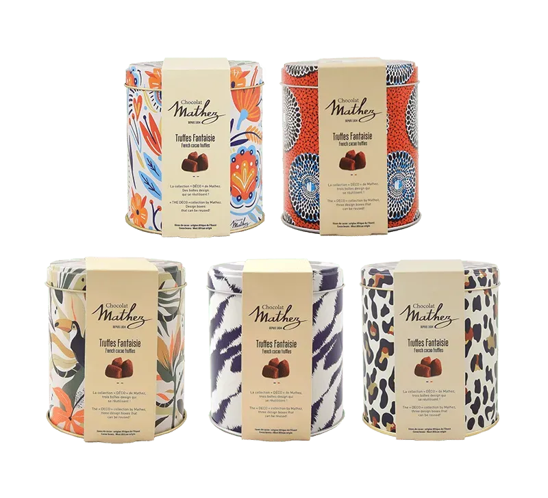 Chocolat Mathez Truffes Fantaisie Deco boite 250g cacao