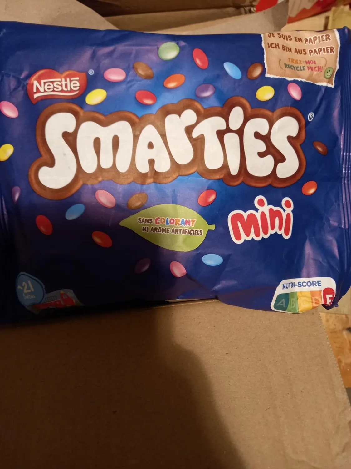 Smarties Mini bonbons chocolat au lait 315g familial colorés naturels