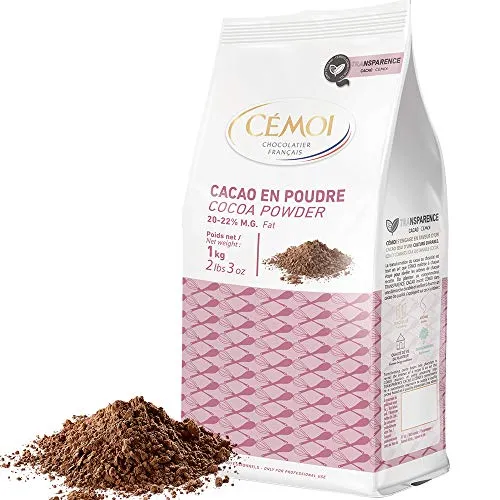 Cémoi Poudre de cacao 1 kg pâtisserie intense