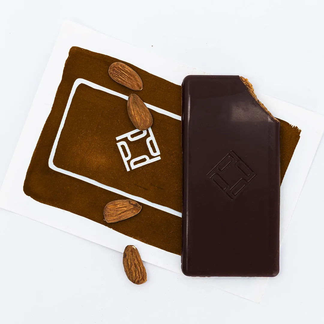 PLAQ Kamili Praliné Amandes Fleur d'Oranger tablette peu sucrée