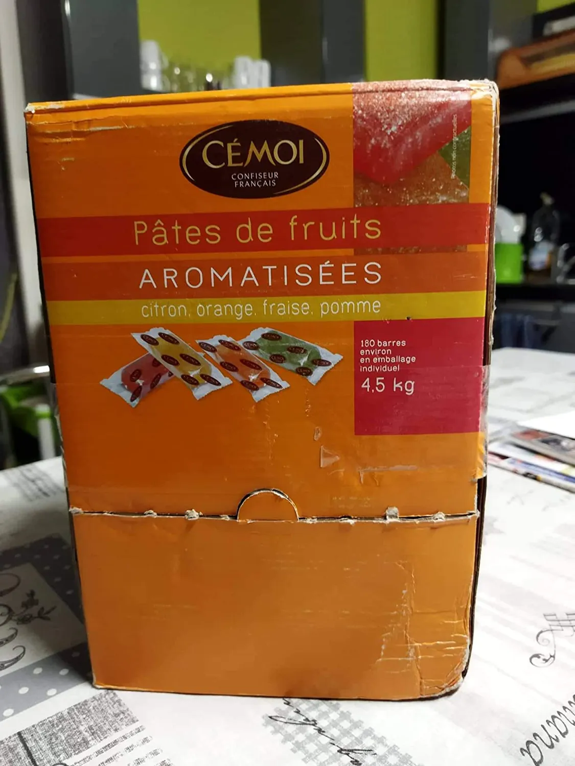 Cémoi Pâtes de Fruits 4 parfums confiserie 4,5 kg distributeur