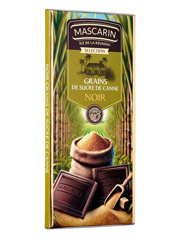 Mascarin Sélection tablette chocolat noir grains de sucre