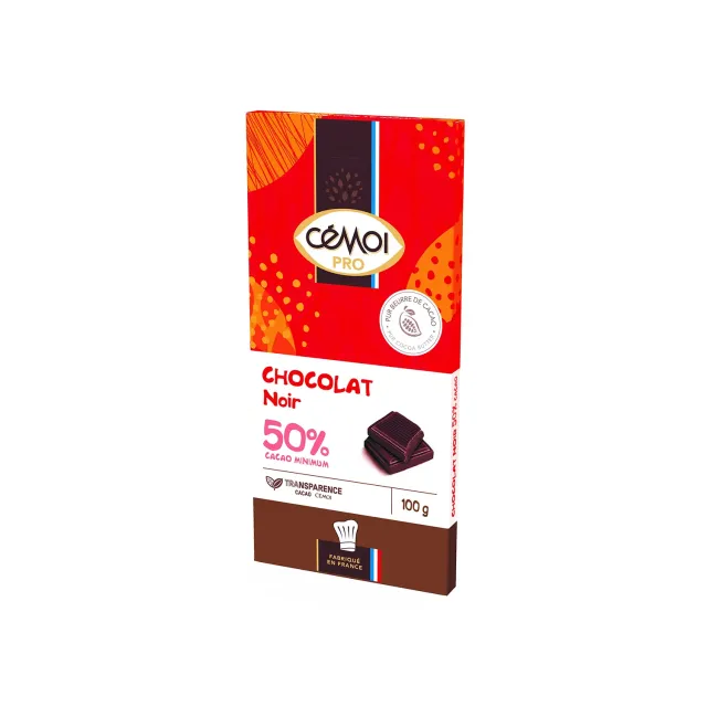 Cémoi Dégustation tablette chocolat noir 50% 100 g doux