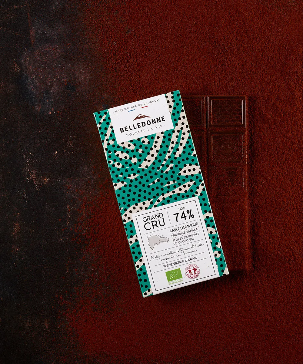 Belledonne St-Domingue 74% tablette chocolat noir 100 g bio