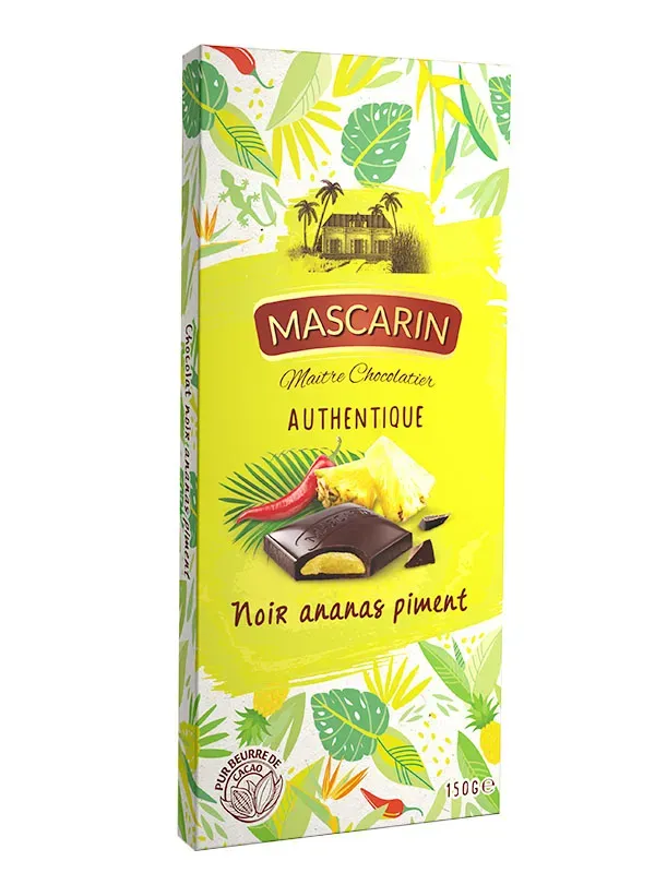 Mascarin Authentique 64% ananas piment chocolat noir