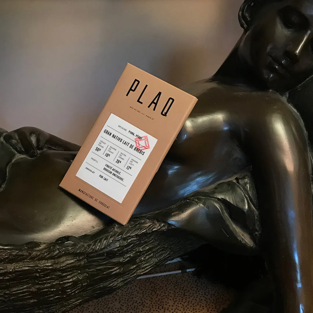 Plaq Gran Nativo tablette chocolat lait brebis fruité