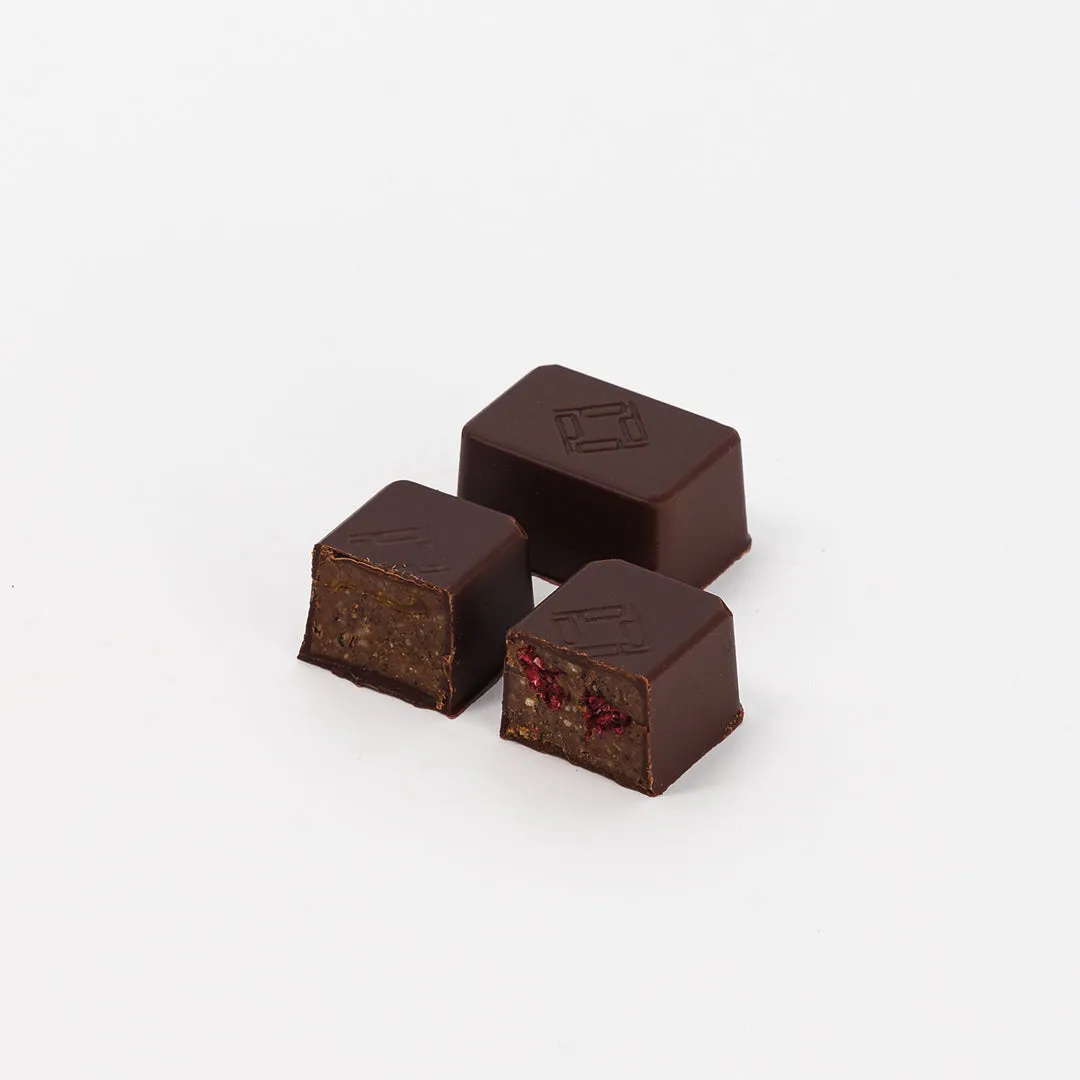 Plaq Bonbons Fruits Thé pralinés amandes coffret