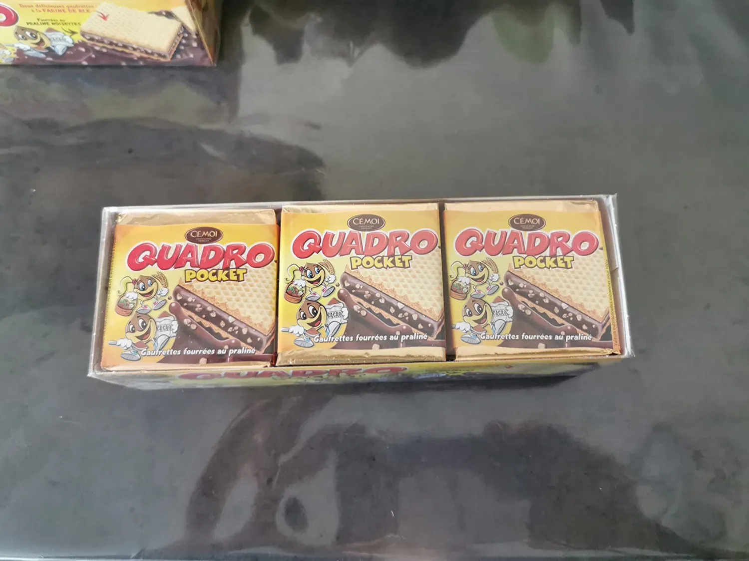 Cémoi Quadro Pocket Gaufrettes Praliné Cacao 187 g