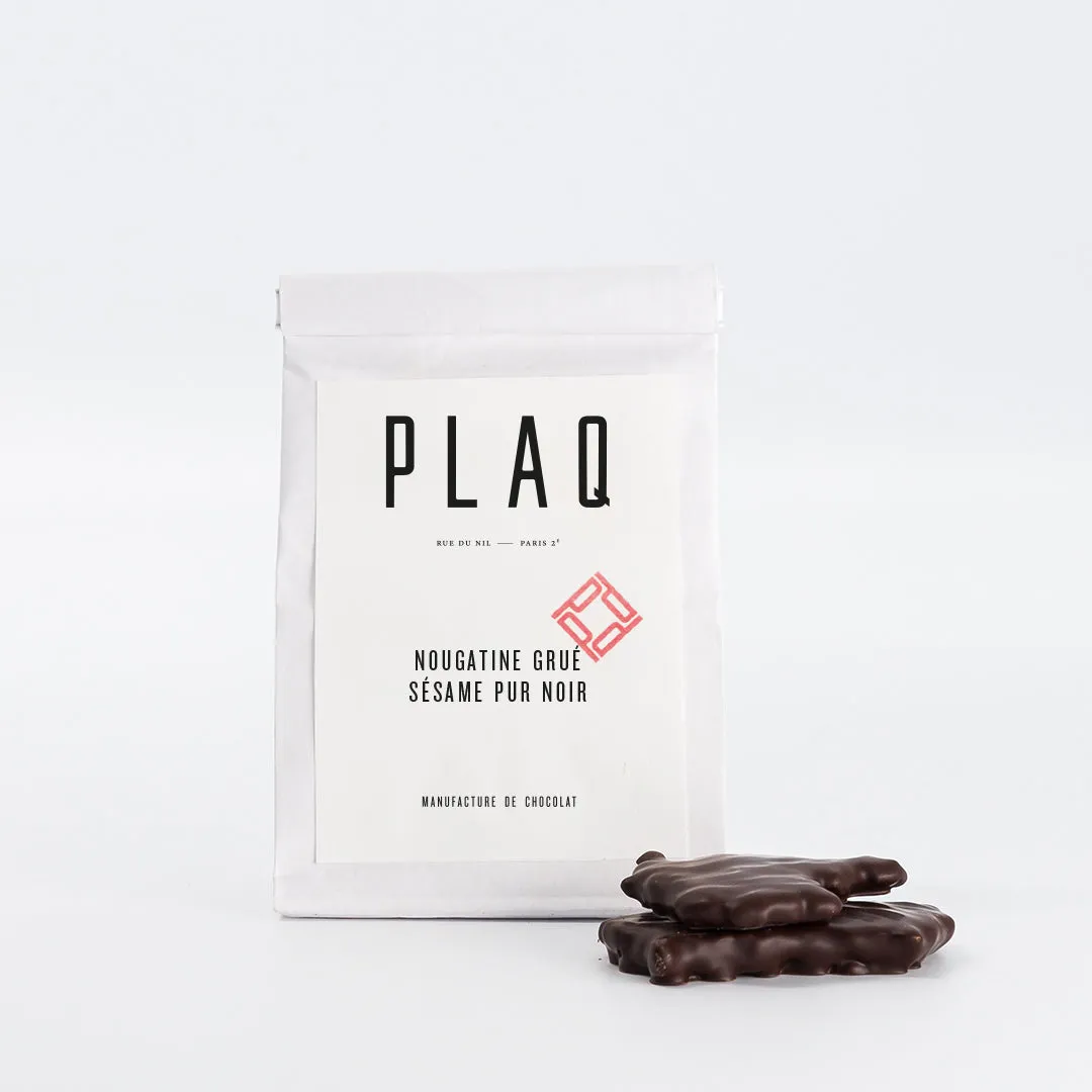 PLAQ Nougatine Grué Sésame Noir nougatine 84%