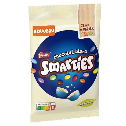 Smarties White billes chocolat blanc 250 g colorées
