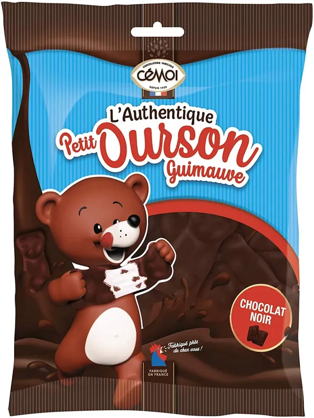 Cémoi Petit Ourson guimauve chocolat noir 180g moelleux