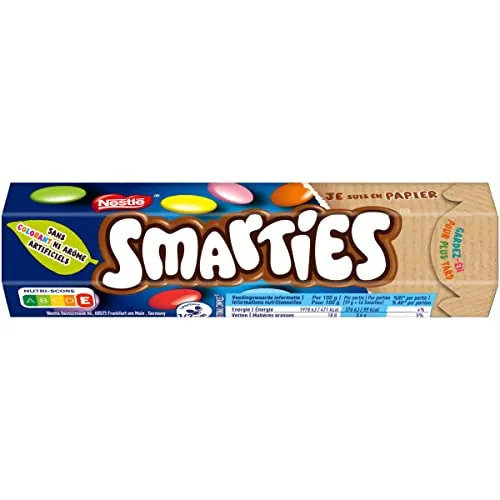 Smarties Tubes billes lait 24x38 g pur beurre cacao
