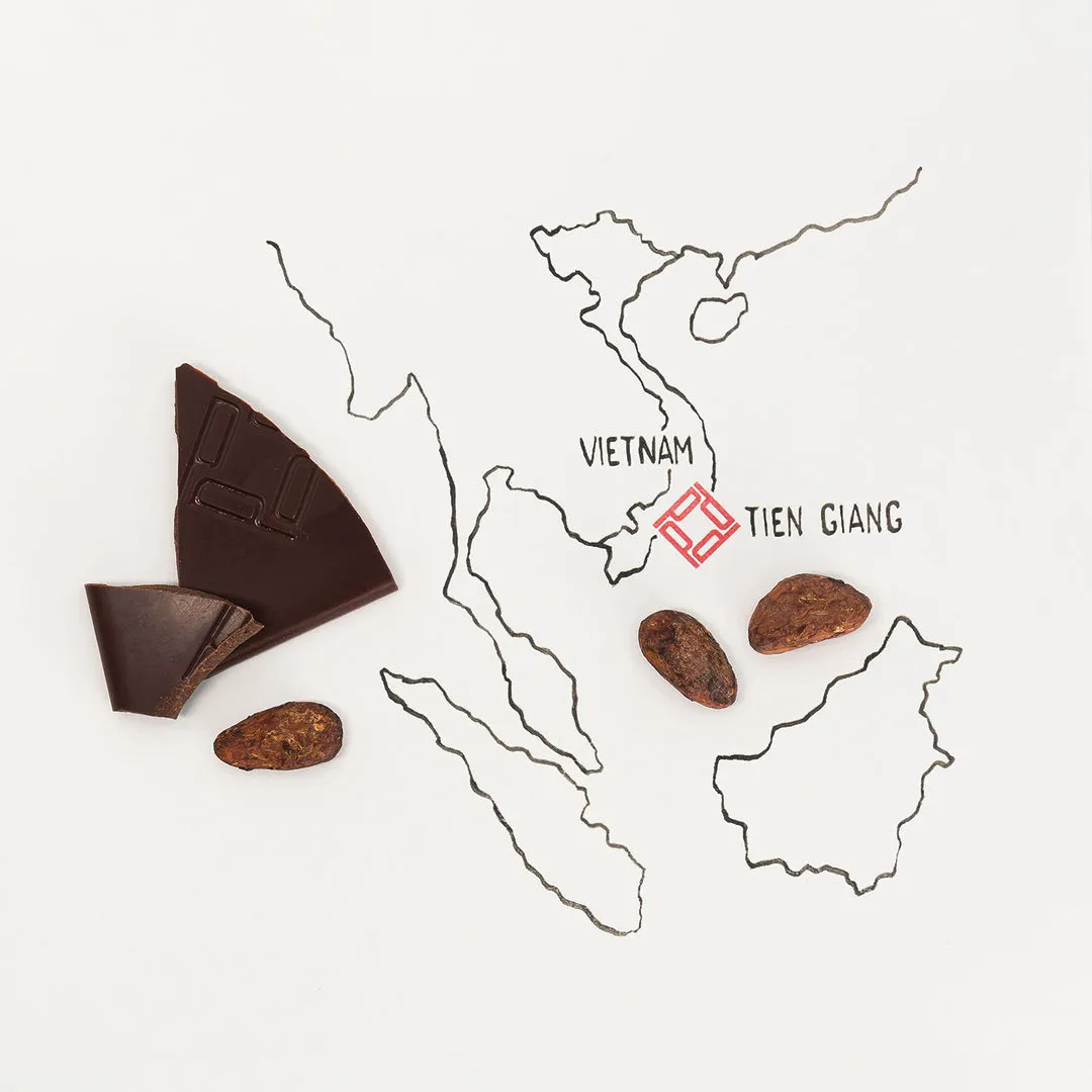 PLAQ Tien Giang 84% tablette chocolat noir fruité