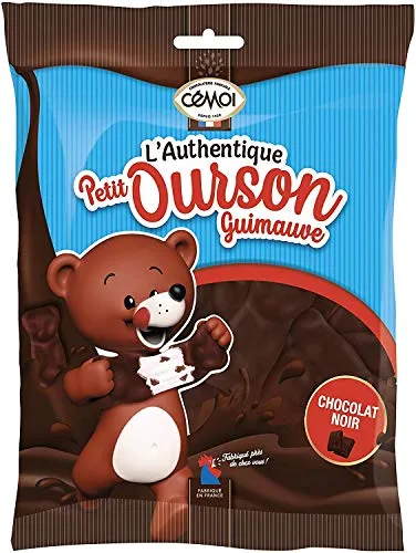 Cémoi Petit Ourson guimauve chocolat noir 180g moelleux