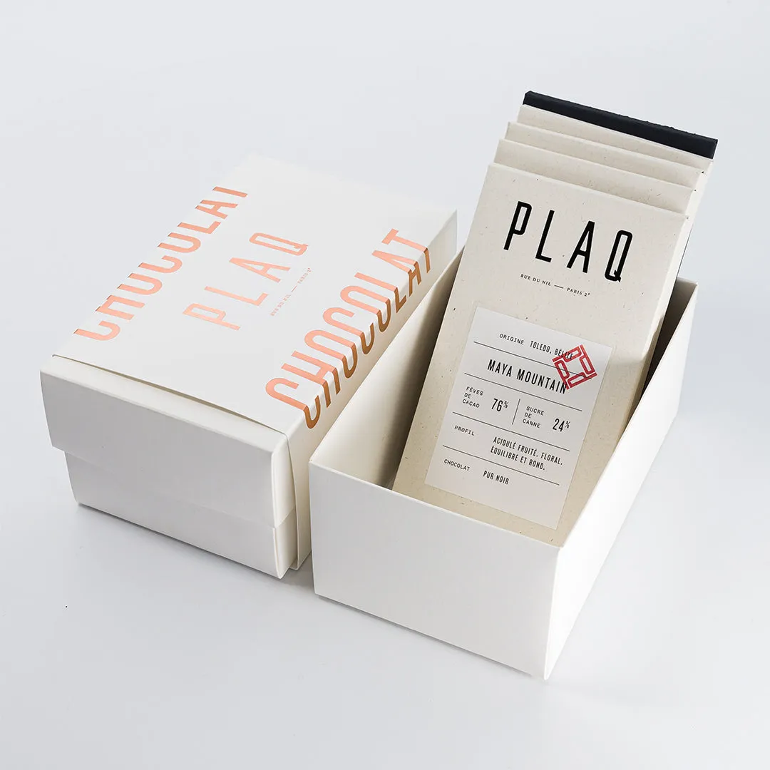 Plaq Libre coffret découverte 5 tablettes chocolat noir