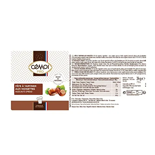 Cémoi Pâte à tartiner 3 kg format collectif