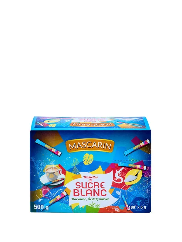 Mascarin Sucre blanc stick 100x5g canne pure