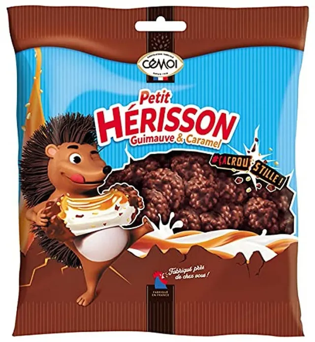 Cémoi Petit Hérisson guimauve caramel lait 180 g croustillant