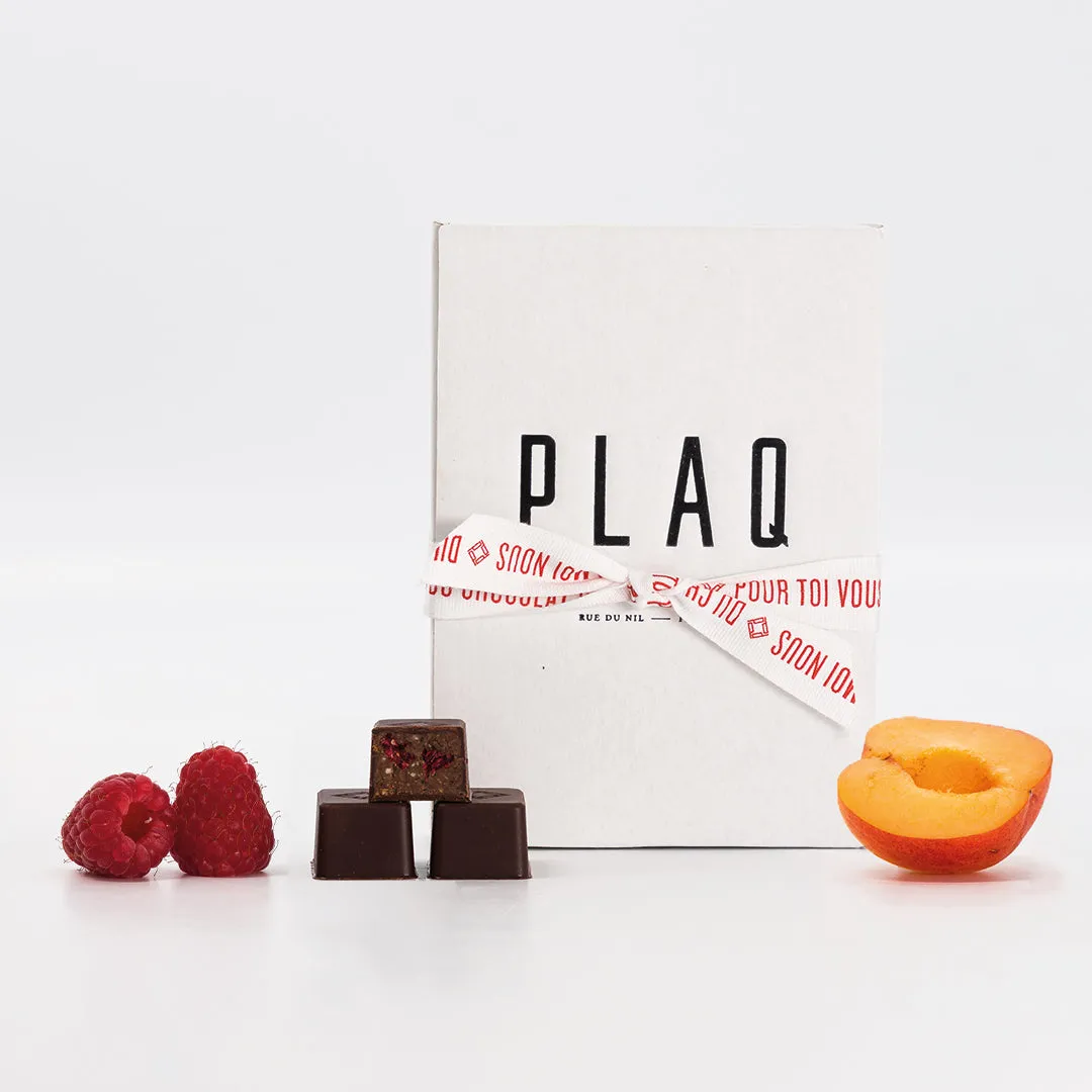 Plaq Bonbons Fruits Thé pralinés amandes coffret