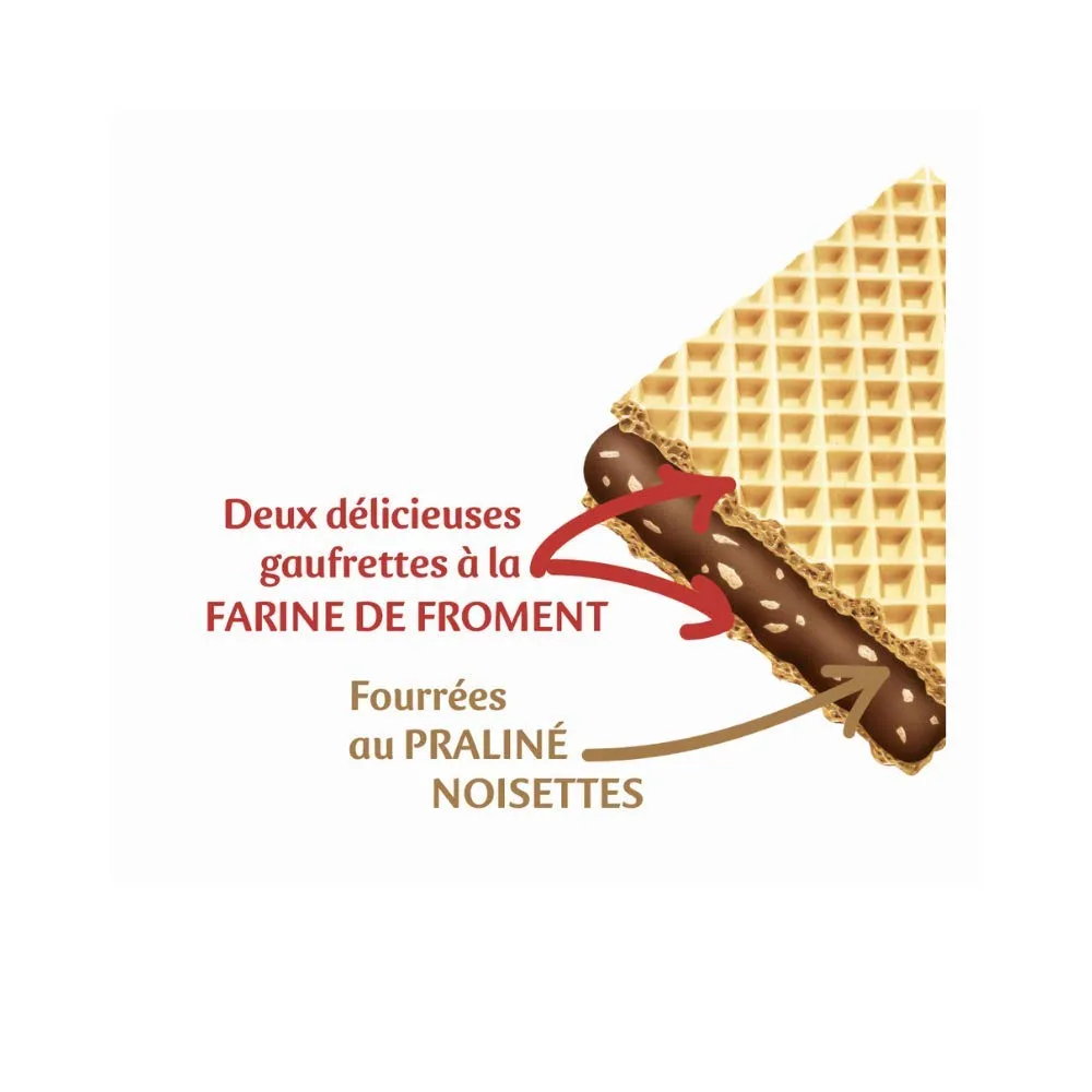 Cémoi Quadro Pocket Gaufrettes Praliné Cacao 187 g