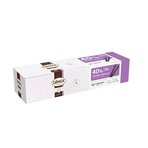 Cémoi Bâtons boulanger chocolat 40% courts 1,6kg lait intense