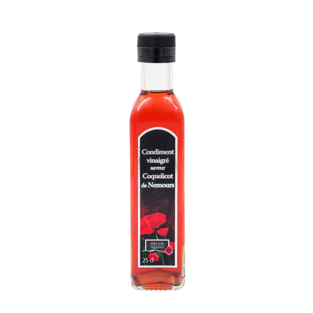 Des Lis Chocolat condiment vinaigré coquelicot 25cl