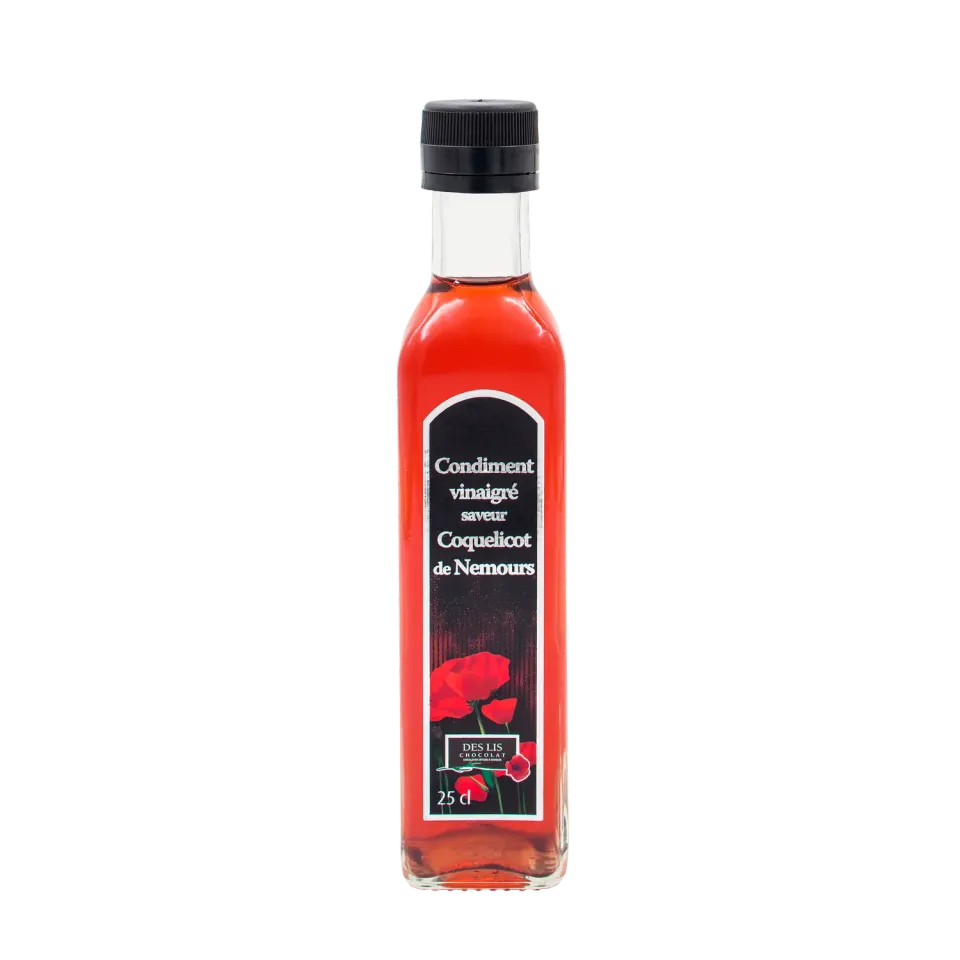 Des Lis Chocolat condiment vinaigré coquelicot 25cl