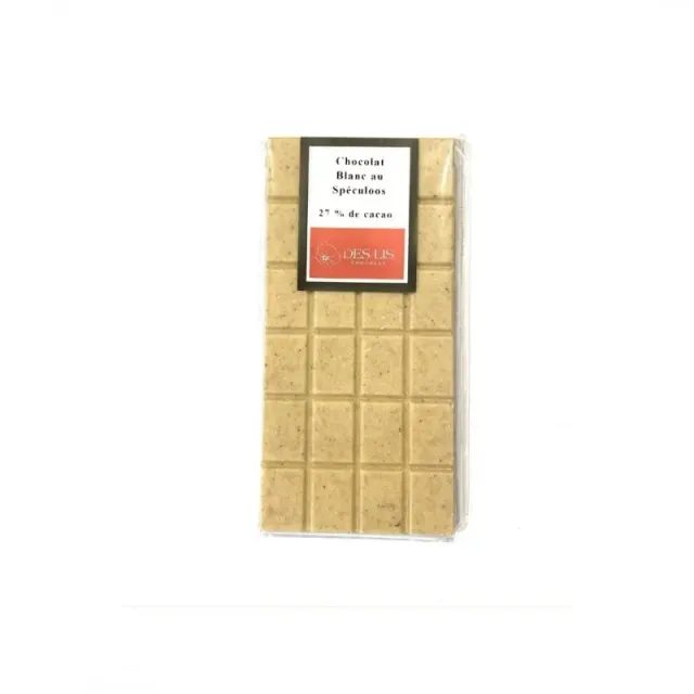 Des Lis Chocolat blanc spéculoos tablette 100g gourmande