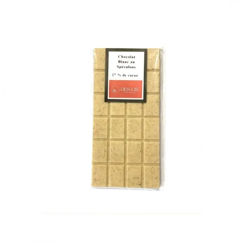 Des Lis Chocolat blanc spéculoos tablette 100g gourmande