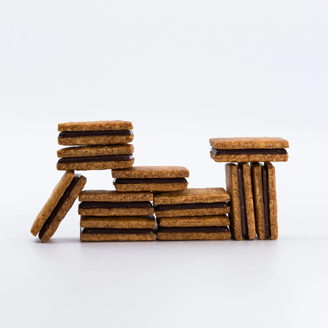 Plaq Sando sablés chocolat grande boîte amandes