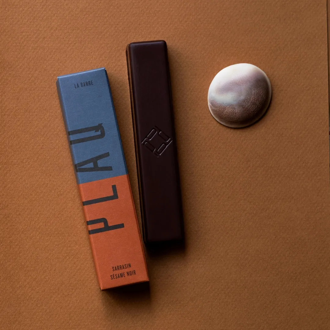 Plaq Kamili barre sarrasin sésame noir chocolat noir