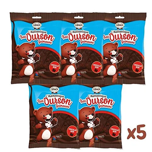 Cémoi Petit Ourson ourson guimauve noir 5x180 g intense